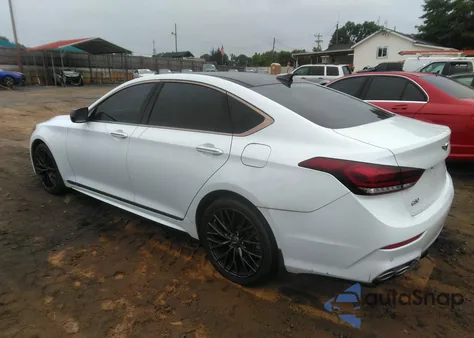 2018 Genesis G80 3.3T Sport из США, поврежденный, VIN KMHGN4JB2JU222617